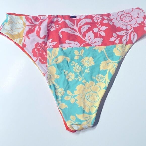 O’Neill Olivia Tulum High Waisted Juniors' Printed Cheeky Bikini Bottoms Multi - Picture 6 of 8